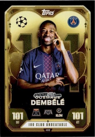 Sticker Ousmane Dembele - UEFA Champions League & Europa League 2025-2026. Match Attax
 n. 468 - Topps