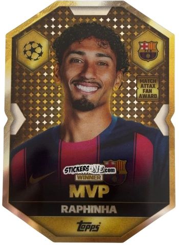 Cromo Raphinha - UEFA Champions League & Europa League 2025-2026. Match Attax
 n. CA1 - Topps