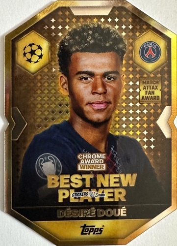 Figurina Désiré Doué - UEFA Champions League & Europa League 2025-2026. Match Attax
 n. CA2 - Topps