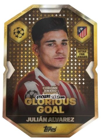 Cromo Julián Alvarez - UEFA Champions League & Europa League 2025-2026. Match Attax
 n. CA4 - Topps