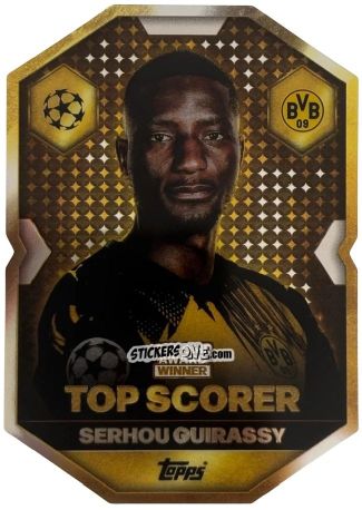 Sticker Serhou Guirassy - UEFA Champions League & Europa League 2025-2026. Match Attax
 n. CA9 - Topps