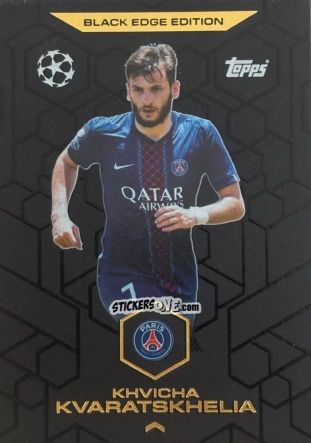 Figurina Khvicha Kvaratskhelia - UEFA Champions League & Europa League 2025-2026. Match Attax
 n. BE8 - Topps