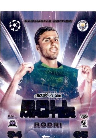 Cromo Rodri - UEFA Champions League & Europa League 2025-2026. Match Attax
 n. BM1 - Topps