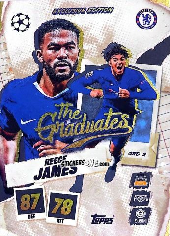 Sticker Reece James - UEFA Champions League & Europa League 2025-2026. Match Attax
 n. GRD2 - Topps