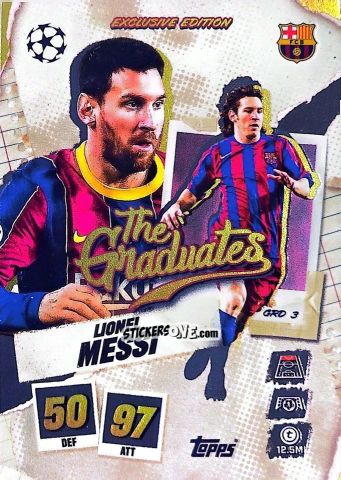 Sticker Lionel Messi - UEFA Champions League & Europa League 2025-2026. Match Attax
 n. GRD3 - Topps