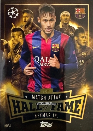 Sticker Neymar Jr. - UEFA Champions League & Europa League 2025-2026. Match Attax
 n. HOF4 - Topps