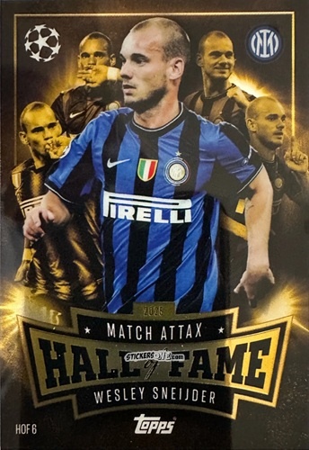 Figurina Wesley Sneijder - UEFA Champions League & Europa League 2025-2026. Match Attax
 n. HOF6 - Topps