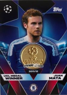 Cromo Juan Mata - UEFA Champions League & Europa League 2025-2026. Match Attax
 n. UCLW-JM - Topps