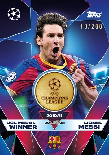 Sticker Lionel Messi - UEFA Champions League & Europa League 2025-2026. Match Attax
 n. UCLW-LM - Topps