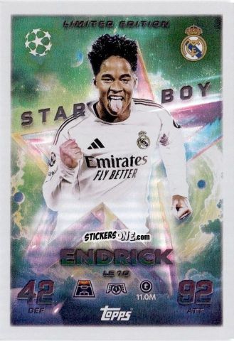 Cromo Endrick - UEFA Champions League & Europa League 2025-2026. Match Attax
 n. LE10 - Topps