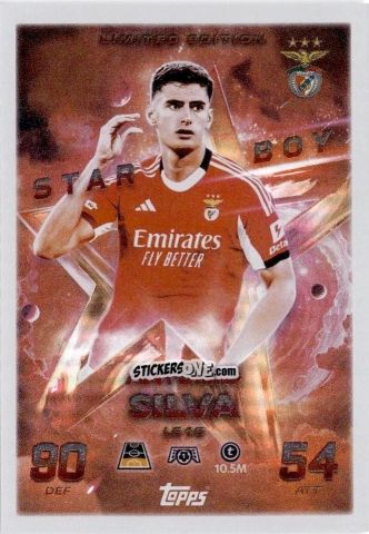 Figurina António Silva - UEFA Champions League & Europa League 2025-2026. Match Attax
 n. LE16 - Topps