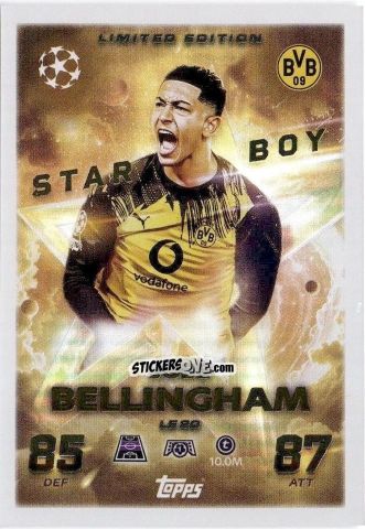 Figurina Jobe Bellingham - UEFA Champions League & Europa League 2025-2026. Match Attax
 n. LE20 - Topps