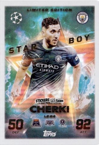 Figurina Rayan Cherki - UEFA Champions League & Europa League 2025-2026. Match Attax
 n. LE24 - Topps