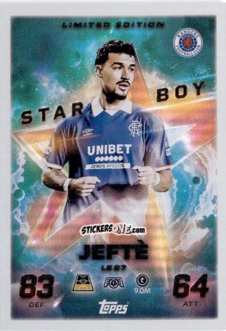 Cromo Jefte - UEFA Champions League & Europa League 2025-2026. Match Attax
 n. LE27 - Topps