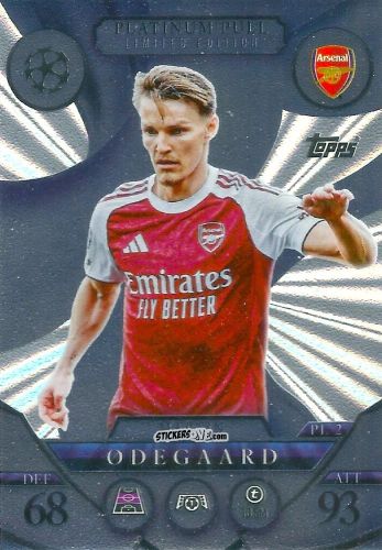 Sticker Martin Ødegaard - UEFA Champions League & Europa League 2025-2026. Match Attax
 n. PL2 - Topps