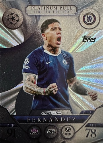 Cromo Enzo Fernández - UEFA Champions League & Europa League 2025-2026. Match Attax
 n. PL3 - Topps