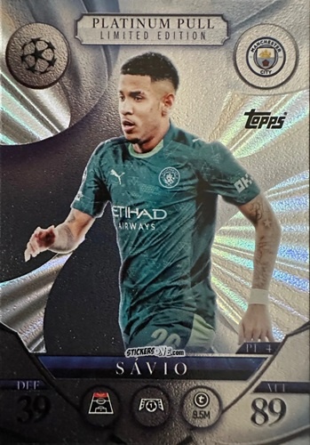 Sticker Sávio - UEFA Champions League & Europa League 2025-2026. Match Attax
 n. PL4 - Topps