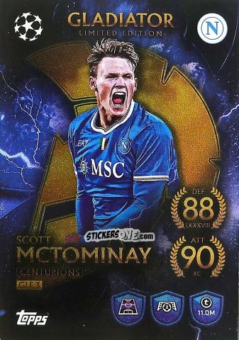 Cromo Scott McTominay - UEFA Champions League & Europa League 2025-2026. Match Attax
 n. GLE3 - Topps