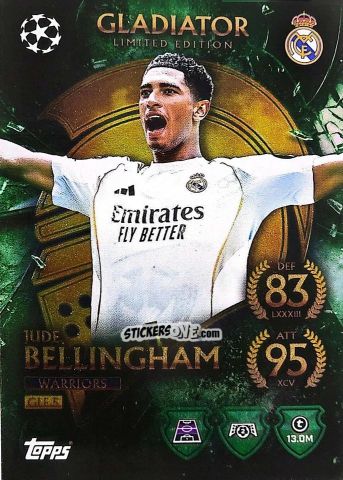 Figurina Jude Bellingham - UEFA Champions League & Europa League 2025-2026. Match Attax
 n. GLE5 - Topps