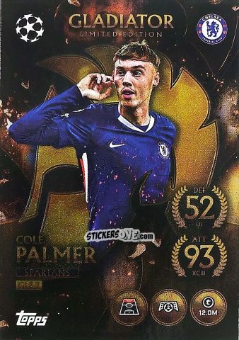 Figurina Cole Palmer - UEFA Champions League & Europa League 2025-2026. Match Attax
 n. GLE7 - Topps