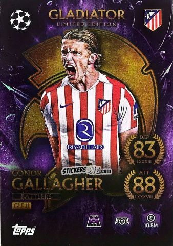 Cromo Conor Gallagher - UEFA Champions League & Europa League 2025-2026. Match Attax
 n. GLE11 - Topps