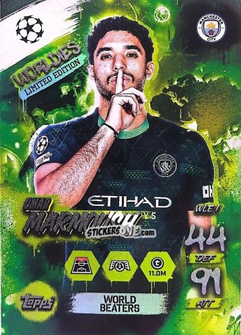 Cromo Omar Marmoush - UEFA Champions League & Europa League 2025-2026. Match Attax
 n. WLE1 - Topps