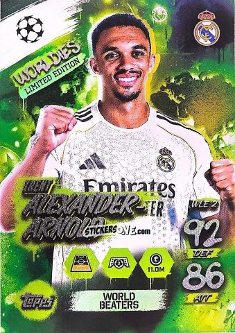 Sticker Trent Alexander-Arnold - UEFA Champions League & Europa League 2025-2026. Match Attax
 n. WLE2 - Topps