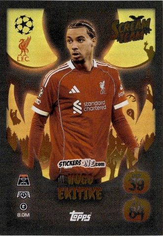 Sticker Hugo Ekitike - UEFA Champions League & Europa League 2025-2026. Match Attax
 n. ST1 - Topps