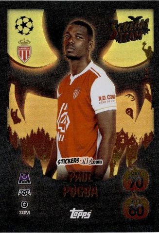 Cromo Paul Pogba - UEFA Champions League & Europa League 2025-2026. Match Attax
 n. ST3 - Topps