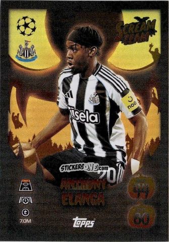 Figurina Anthony Elanga - UEFA Champions League & Europa League 2025-2026. Match Attax
 n. ST6 - Topps