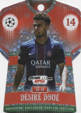 Figurina Desire Doue - UEFA Champions League & Europa League 2025-2026. Match Attax
 n. SZ14 - Topps