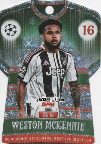 Figurina Weston Mckennie - UEFA Champions League & Europa League 2025-2026. Match Attax
 n. SZ16 - Topps