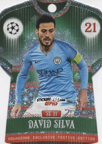 Figurina David Silva - UEFA Champions League & Europa League 2025-2026. Match Attax
 n. SZ21 - Topps