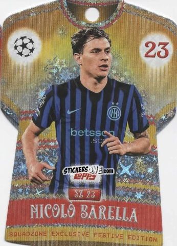 Cromo Nicolò Barella - UEFA Champions League & Europa League 2025-2026. Match Attax
 n. SZ23 - Topps