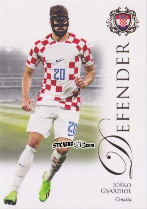 Figurina Joško Gvardiol - World Football UNIQUE 2023-2024
 n. 14 - Futera