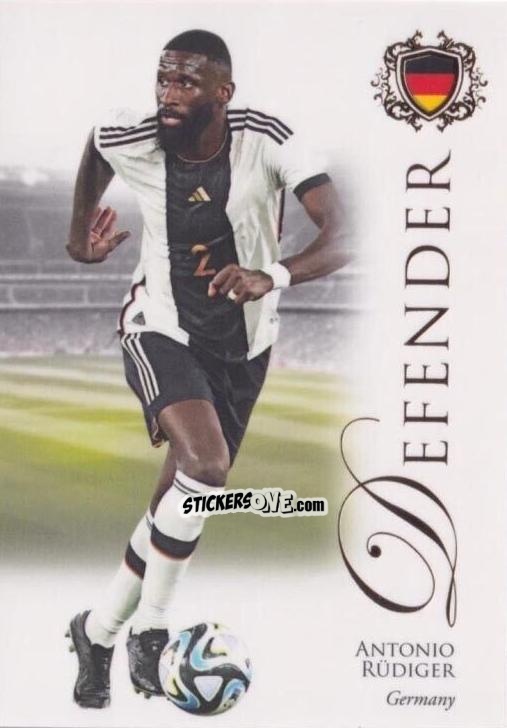 Sticker Antonio Rüdiger - World Football UNIQUE 2023-2024
 n. 23 - Futera