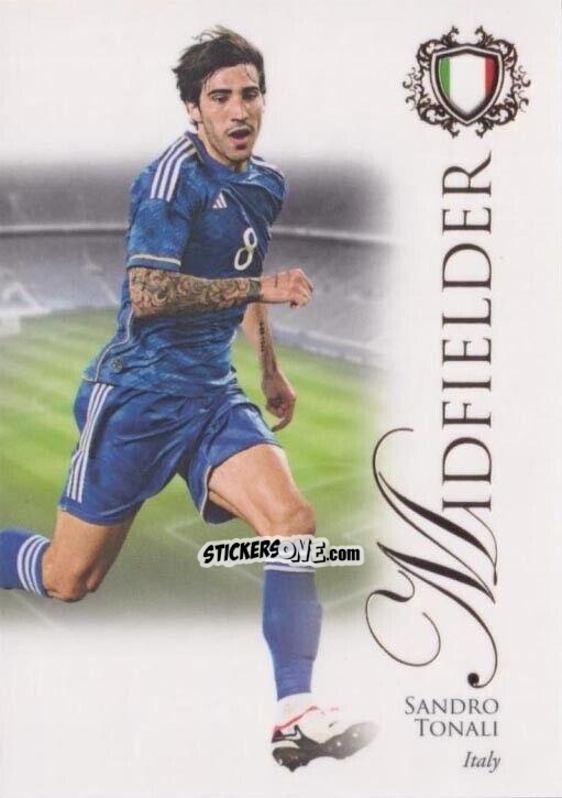 Figurina Sandro Tonali - World Football UNIQUE 2023-2024
 n. 58 - Futera