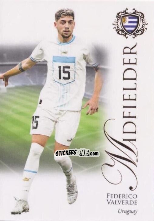 Sticker Federico Valverde - World Football UNIQUE 2023-2024
 n. 60 - Futera