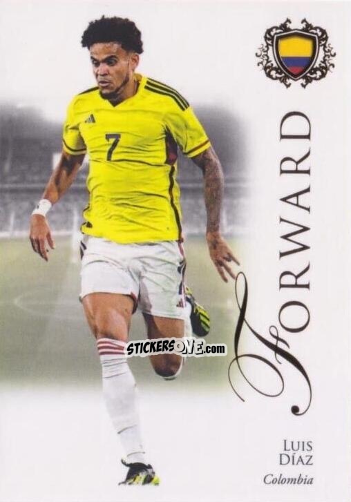 Sticker Luis Díaz - World Football UNIQUE 2023-2024
 n. 64 - Futera