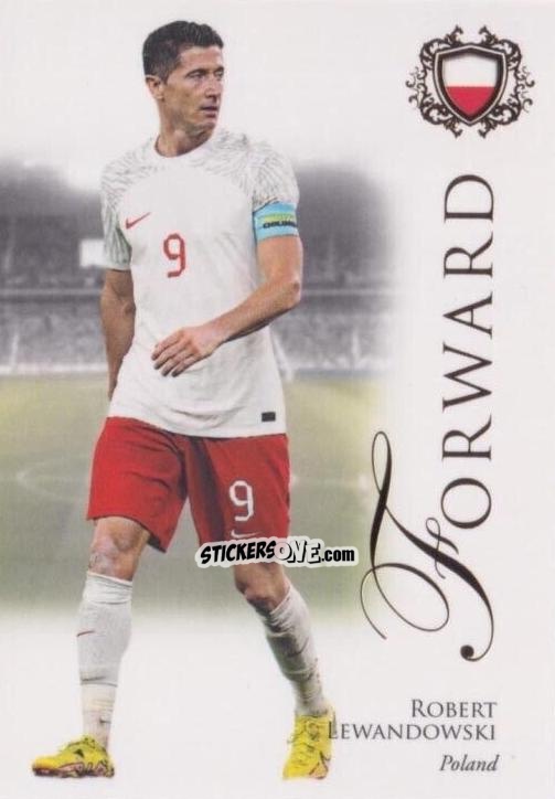 Sticker Robert Lewandowski - World Football UNIQUE 2023-2024
 n. 76 - Futera