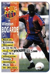 Sticker Bogarde - Liga Spagnola 1998-1999 - Panini