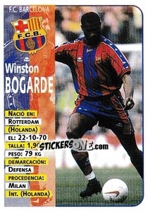 Sticker Bogarde - Liga Spagnola 1998-1999 n. 15 - Panini