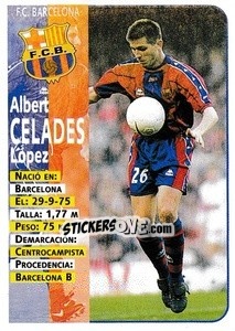 Figurina Celades - Liga Spagnola 1998-1999 - Panini