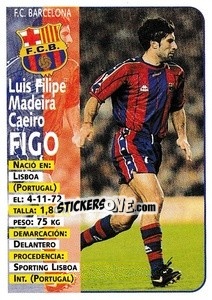 Sticker Figo - Liga Spagnola 1998-1999 - Panini