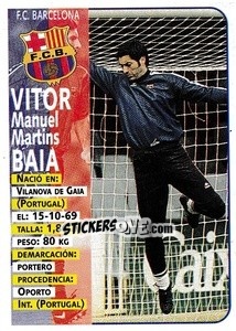 Sticker Vitor Baia - Liga Spagnola 1998-1999 n. 27 - Panini