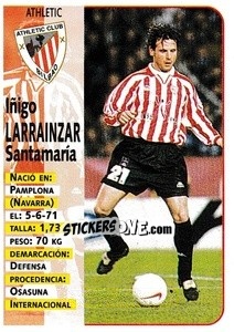 Cromo Larrainzar - Liga Spagnola 1998-1999 - Panini
