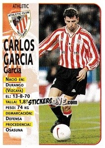 Sticker Carlos Garcia - Liga Spagnola 1998-1999 n. 32 - Panini