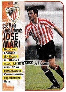 Cromo Jose Mari - Liga Spagnola 1998-1999 n. 37 - Panini