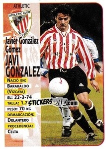 Cromo Javi Gonzalez - Liga Spagnola 1998-1999 n. 42 - Panini