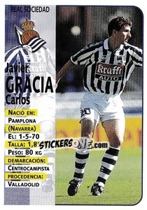 Figurina Gracia - Liga Spagnola 1998-1999 - Panini
